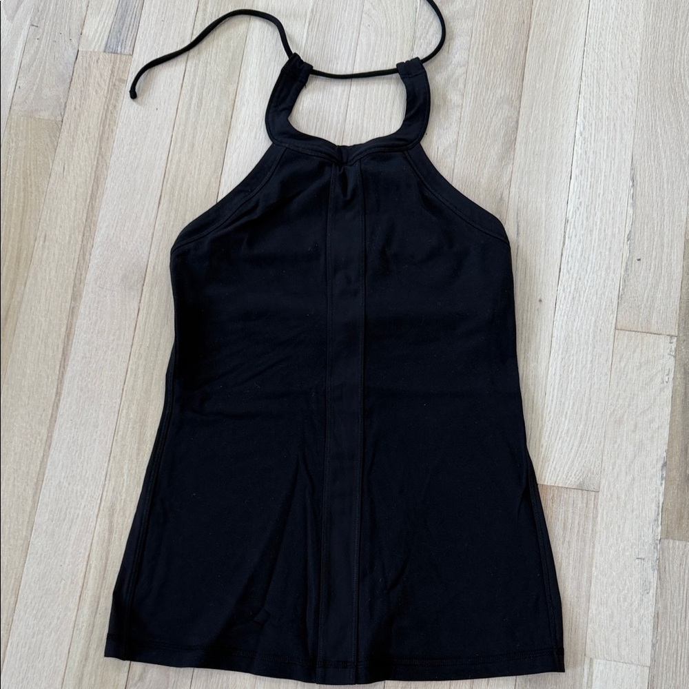 Lululemon Black Halter Top with built in bra